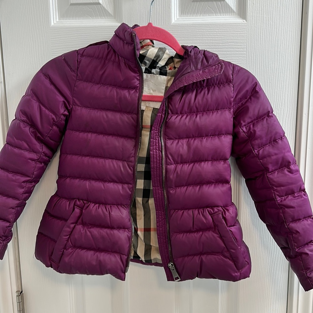 Burberry girls down coat